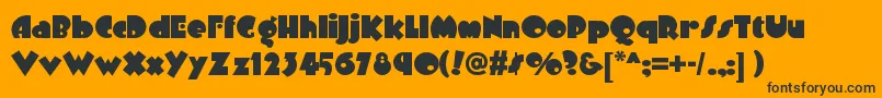 Arbuckleremixnf Font – Black Fonts on Orange Background