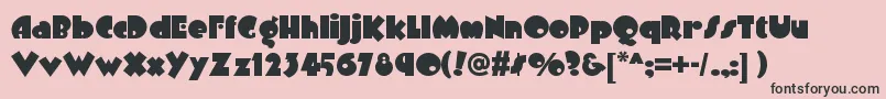 Arbuckleremixnf Font – Black Fonts on Pink Background