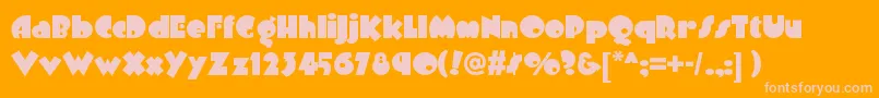 Arbuckleremixnf Font – Pink Fonts on Orange Background