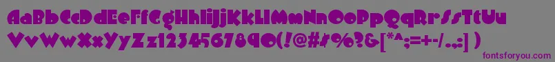 Шрифт Arbuckleremixnf – фиолетовые шрифты на сером фоне