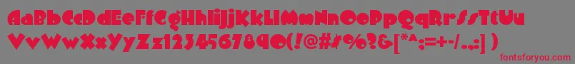 Arbuckleremixnf Font – Red Fonts on Gray Background