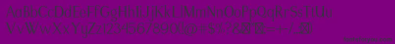 ModikastiRegular Font – Black Fonts on Purple Background