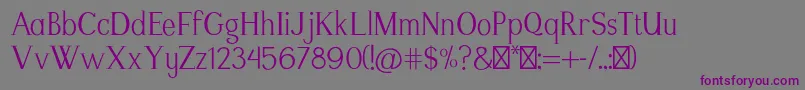 ModikastiRegular Font – Purple Fonts on Gray Background