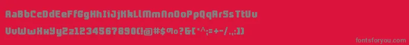 Prolamina2Update Font – Gray Fonts on Red Background