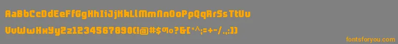 Weitere Informationen zur Prolamina2Update-Schriftart Prolamina2Update-Schriftart – Orangefarbene Schriften auf grauem Hintergrund