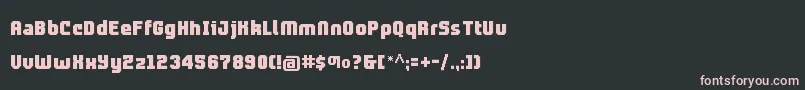 Prolamina2Update Font – Pink Fonts on Black Background