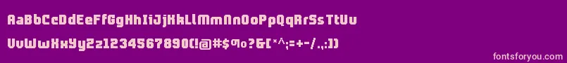 Fonte Prolamina2Update – fontes rosa em um fundo violeta