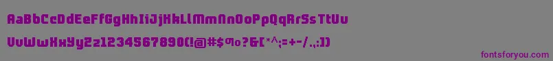 Prolamina2Update Font – Purple Fonts on Gray Background