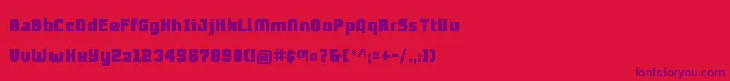 Fonte Prolamina2Update – fontes roxas em um fundo vermelho
