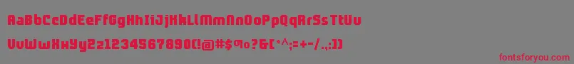 Шрифт Prolamina2Update – красные шрифты на сером фоне
