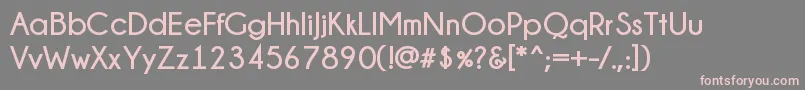 ChampagneLimousinesBold Font – Pink Fonts on Gray Background