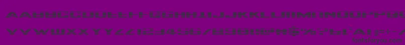フォントTigersharkgrad – 紫の背景に黒い文字
