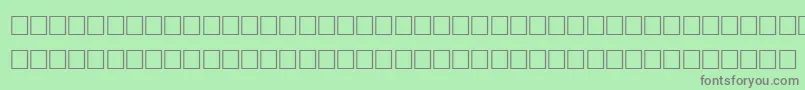フォントFeiglRegular – 緑の背景に灰色の文字