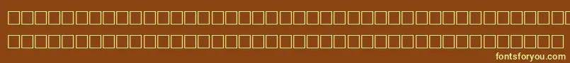 FeiglRegular Font – Yellow Fonts on Brown Background
