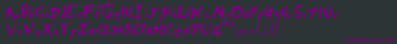 Salade De Fruits Orange Font – Purple Fonts on Black Background