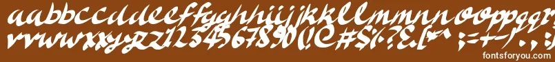 DeliciousDoom Font – White Fonts on Brown Background