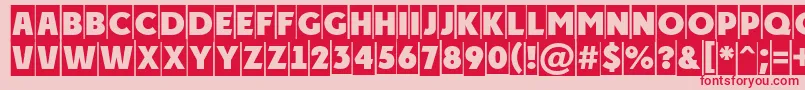 APlakattitulcm Font – Red Fonts on Pink Background