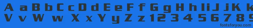 SerpentinDgBold Font – Black Fonts on Blue Background