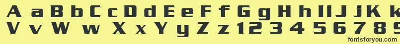 SerpentinDgBold Font – Black Fonts on Yellow Background