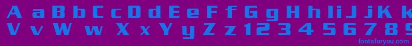 SerpentinDgBold Font – Blue Fonts on Purple Background