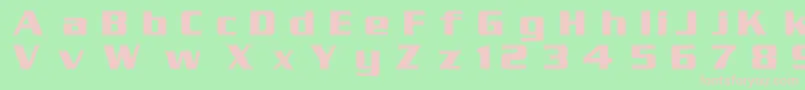 SerpentinDgBold Font – Pink Fonts on Green Background