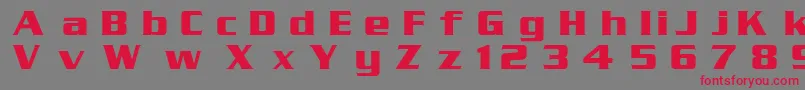 SerpentinDgBold Font – Red Fonts on Gray Background