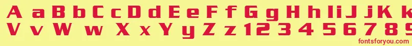 SerpentinDgBold Font – Red Fonts on Yellow Background