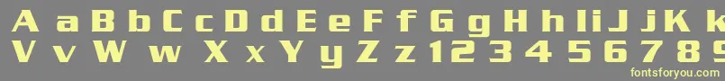 SerpentinDgBold Font – Yellow Fonts on Gray Background