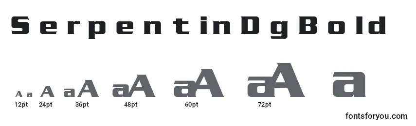 SerpentinDgBold Font Sizes