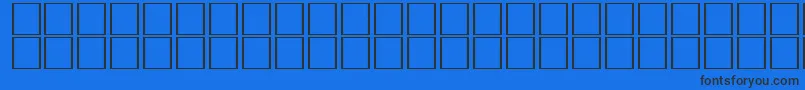 CarrelectricdingbatsRegular Font – Black Fonts on Blue Background