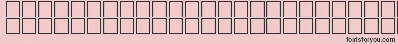 フォントCarrelectricdingbatsRegular – ピンクの背景に黒い文字