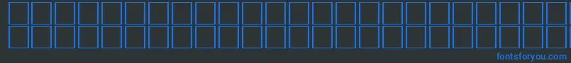 CarrelectricdingbatsRegular Font – Blue Fonts on Black Background