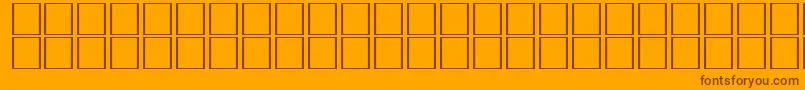 CarrelectricdingbatsRegular Font – Brown Fonts on Orange Background