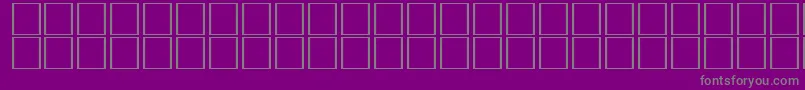 Fonte CarrelectricdingbatsRegular – fontes cinzas em um fundo violeta