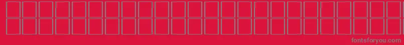 CarrelectricdingbatsRegular Font – Gray Fonts on Red Background