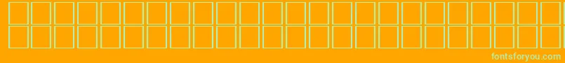 CarrelectricdingbatsRegular Font – Green Fonts on Orange Background