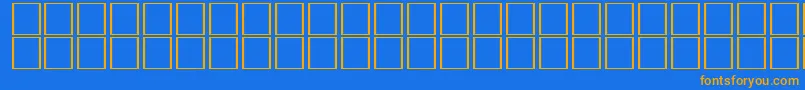 CarrelectricdingbatsRegular Font – Orange Fonts on Blue Background