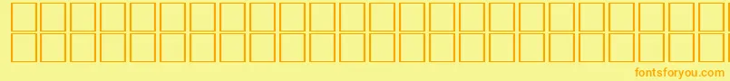 CarrelectricdingbatsRegular Font – Orange Fonts on Yellow Background