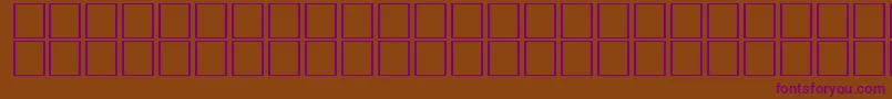 Шрифт CarrelectricdingbatsRegular – фиолетовые шрифты на коричневом фоне