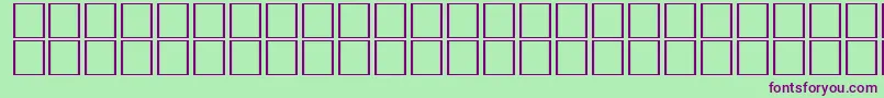 Шрифт CarrelectricdingbatsRegular – фиолетовые шрифты на зелёном фоне