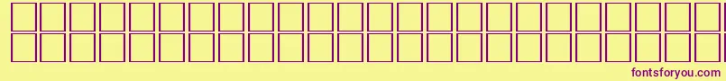 CarrelectricdingbatsRegular Font – Purple Fonts on Yellow Background