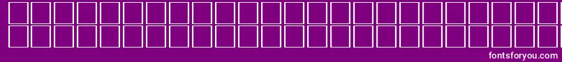 Police CarrelectricdingbatsRegular – polices blanches sur fond violet