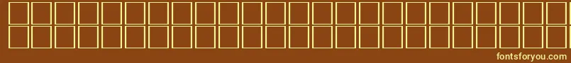 CarrelectricdingbatsRegular Font – Yellow Fonts on Brown Background