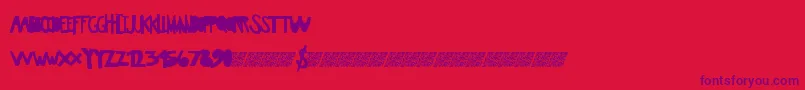 Awesomeplay Font – Purple Fonts on Red Background
