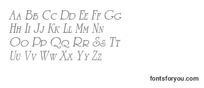 ARomanuscpsItalic Font
