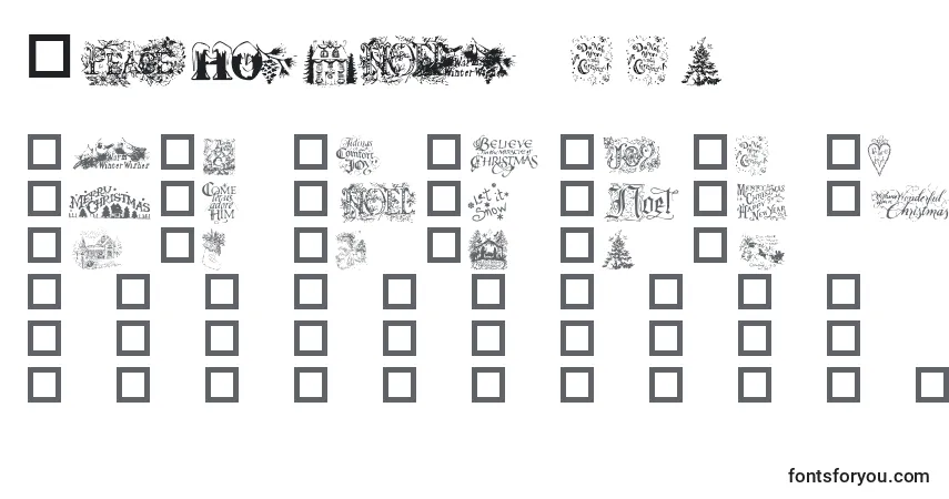 Fuente Christmas ffy - alfabeto, números, caracteres especiales