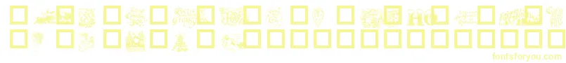 Christmas ffy-Schriftart – Gelbe Schriften