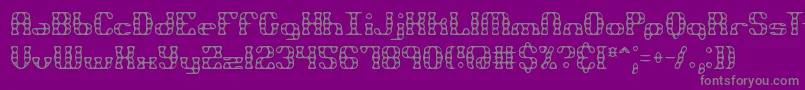fuente BrassKnuckleBrk – Fuentes Grises Sobre Fondo Morado