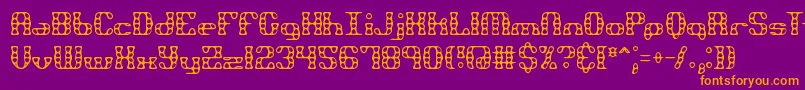 More about BrassKnuckleBrk Font BrassKnuckleBrk Font – Orange Fonts on Purple Background