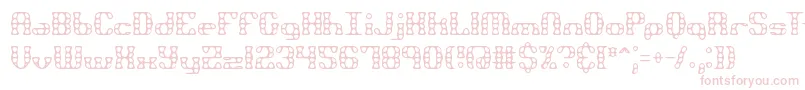 BrassKnuckleBrk Font – Pink Fonts on White Background